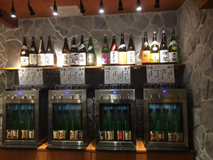 オトコマエ食堂 日本酒サーバー